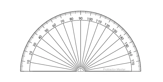 Basic 180 Degree Protractor